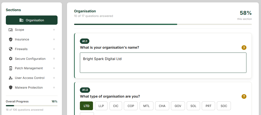 CE FastTrack assessment wizard